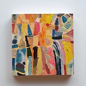 Original abstract oil painting.